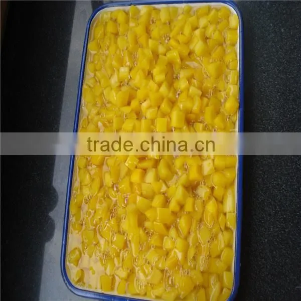 Canned Yellow Peach Dice in Light Syrup