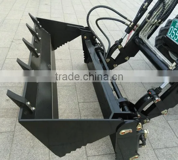 Front Loader Backhoe Loader With 4 in 1 Bucket for Sale photo-4