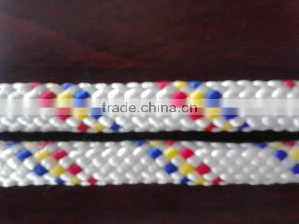 High Quality Static Polyester Double Braid Ropes Safety Belt 12mm photo-3