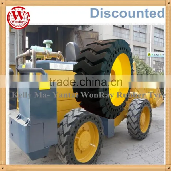High Quality Front Wheel Loader Steering Parts 26.5-25 29.5-25 Solid Rubber Otr Wheels