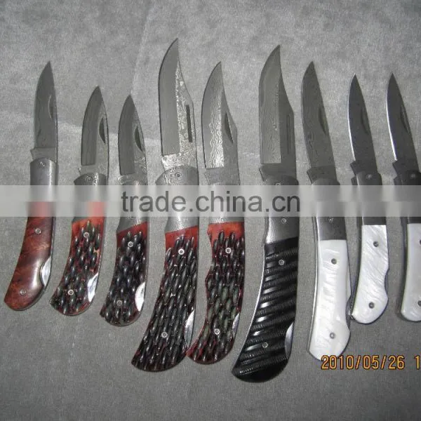 China Damascus Steel Pocket Knives photo-5