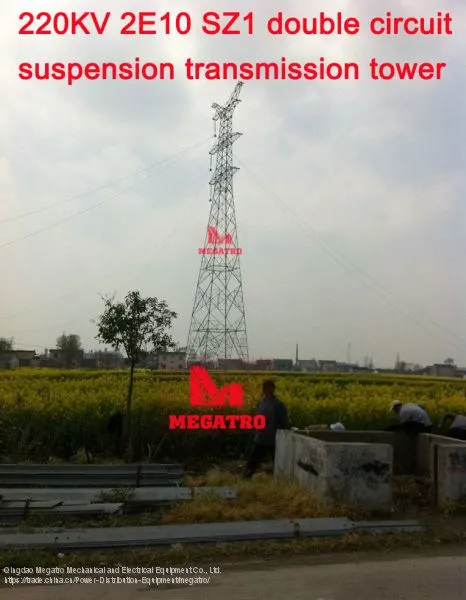 MEGATRO 220kV 2E10 SZ1 Double Circuit Suspension Transmission Tower photo-2