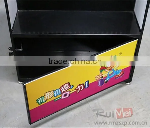 Free-Standing Supermarket Metal Display Rack Metal Peg Board photo-4