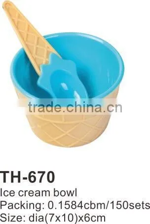 Novelty Plastic Ice Cream Cup With Spoon photo-3