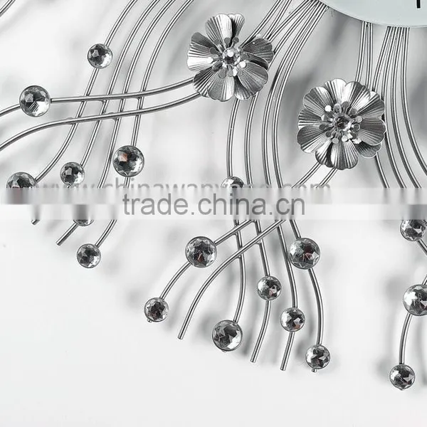 Custom Good Quality Beautiful Silver Cheap Wall Clocks photo-4