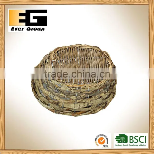 Natural Rattan Flower Basket Oval Pot Planting photo-4