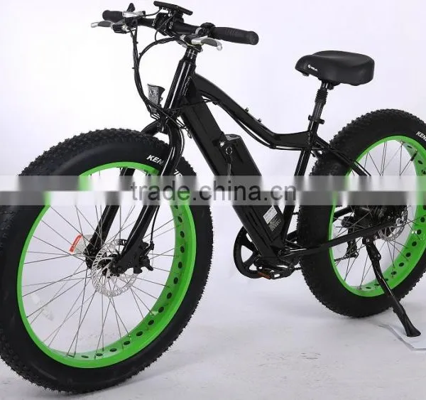 Newly 26 Inch Suspension 48V Fat Tire Electric Mountain Bike e Bicycle With Hidden Battery photo-2