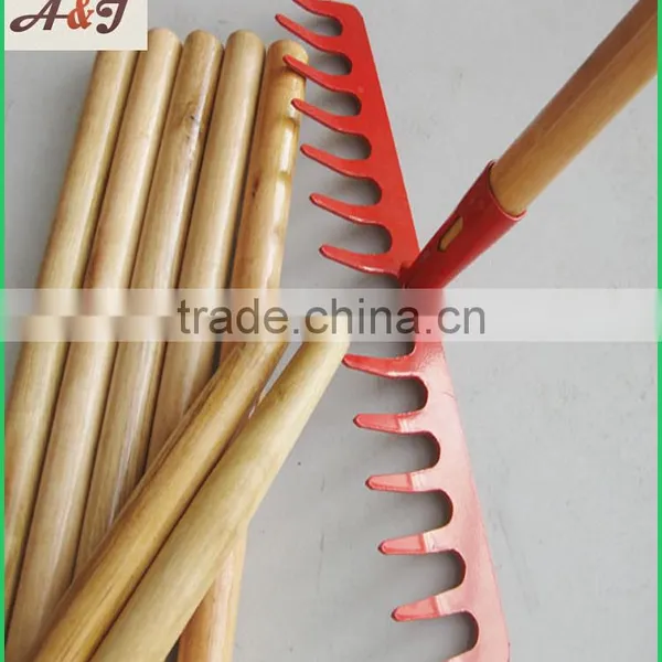 Two Times Varnished Eucalyptus Wooden Rake Handle Tapered End 150*2.5cm