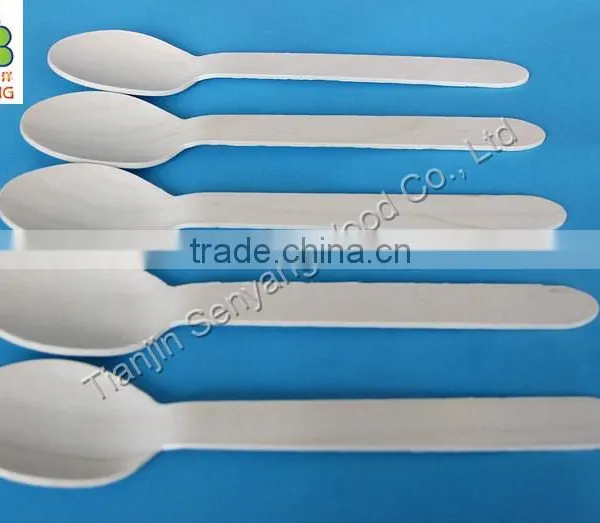 160mm Custom Printed Wooden Spoon Fork Knife for Cutlery Set photo-2