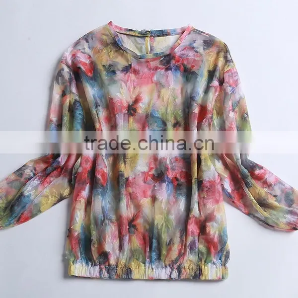 Hot Sale Summer New Applique Printed Tops photo-4