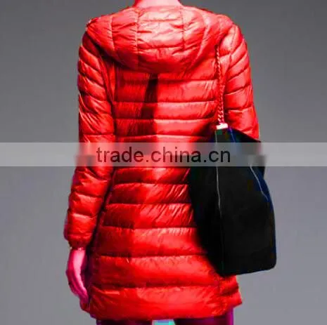 Hot China Wholesale Lady Long Jacket Women Down Jacket photo-3