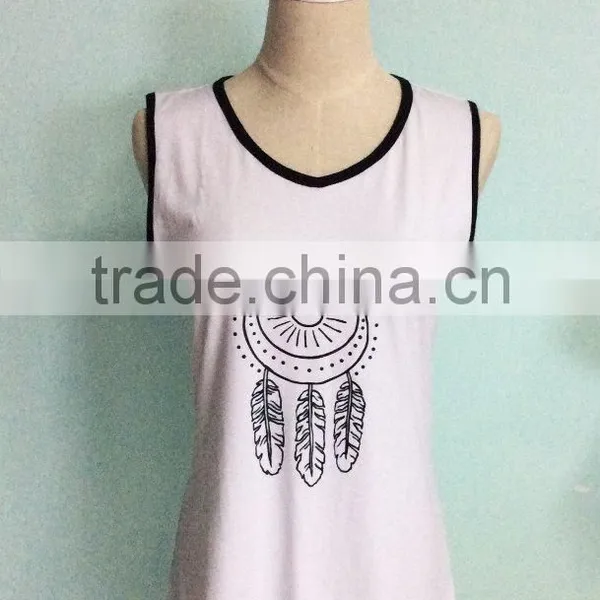 2017 Women Sleeveless Dress Slim Fit OEM Service 100% Cotton Bulk Clothing photo-4
