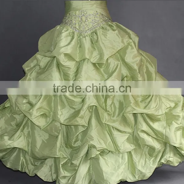 Wholesale Party Evening Dress/Pleated Taffeta Evening Dress photo-6