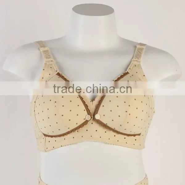 New Fashion Printed Dot 3/4 Cup Cotton Women Nursing Bra photo-3