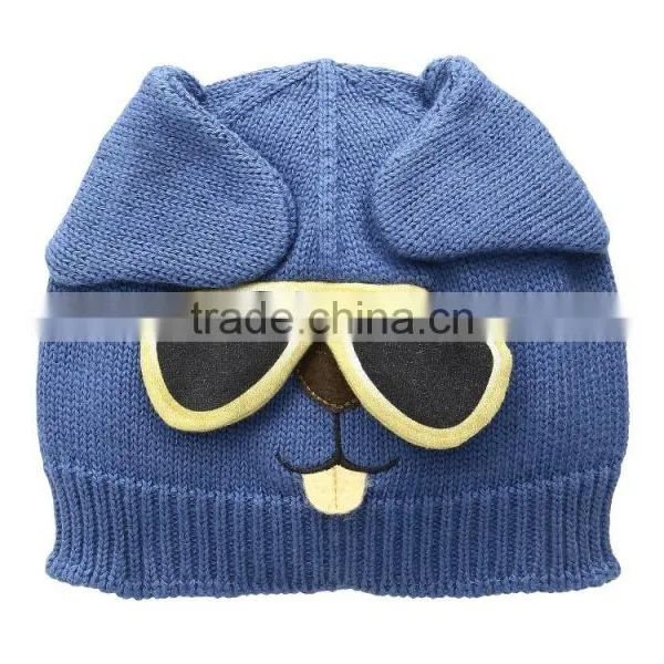 2017 New Style Custom Baby's Knitted Fashion Baby Winter Hats 100% Soft Cotton Caps for Newborn Children photo-3