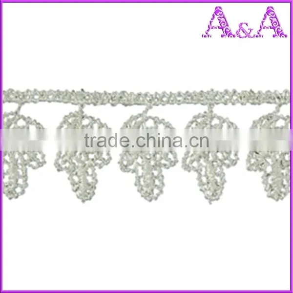 New Fashion Chemical Lace / Guipure Lace / Cupion Lace Fabric Hot Selling Blue Color Nylon Guipure Lace Fabric photo-5
