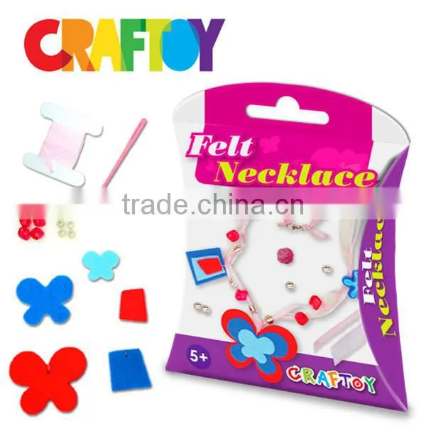 OEM Educational Toy Make Your Own Felt Jewelry Necklace Butterfly photo-3
