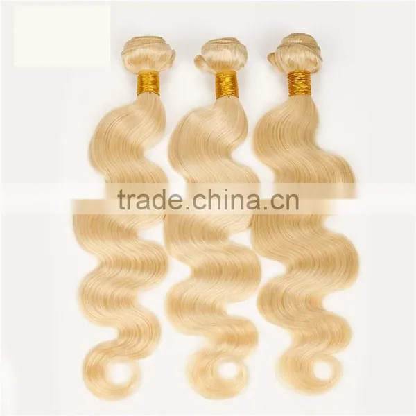 2016 Factory Price Honey Blonde Brazilian Hair Weave, Body Wave Blonde Hair Weave photo-2