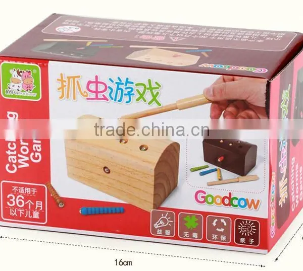 Balance Exercise Wooden Catching Worms Game Gifts Educational Toys for Kids photo-6