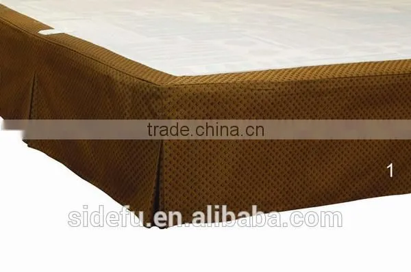 2017 Wholesale Customized High Quality 5 Star Hotel Jacquard Bed Skirt photo-2
