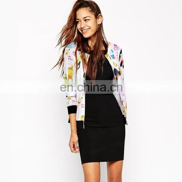 New Arrival Funny Printing Women Bomber Jacket Wholesale photo-5