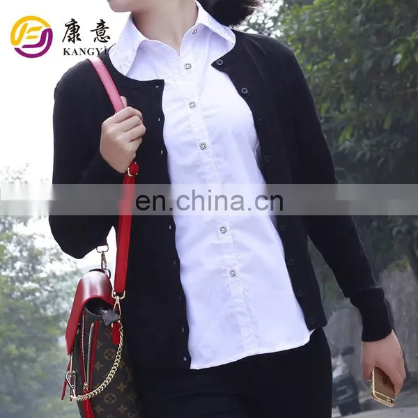 OEM & ODM Service Pure Color Knitted Cardigan Sweater for Girl 2017 photo-2