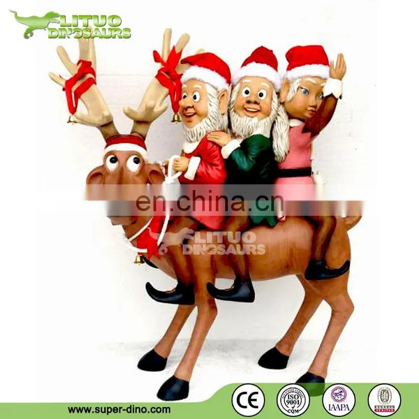 Chirstmas Lifelike Robotic Santa Claus Sculpture photo-2