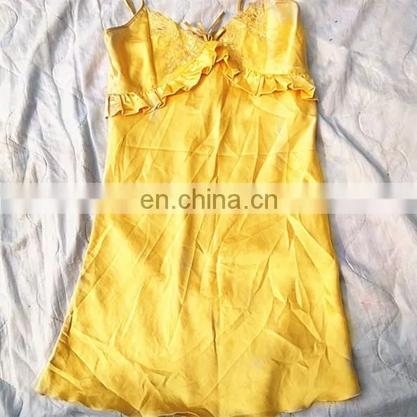 Lady Silk Night Gown Wholesale Used Clothing High Quality photo-4