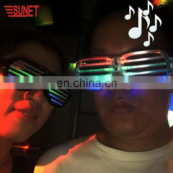 Hot Sale New Product New Design Sound Activated LED Glasses Color Customized New Style photo-6