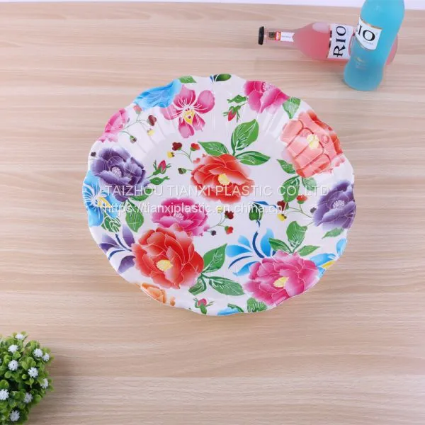 TX0318 PLASTIC LARGE SIZE ROUND PLATE CHEAP PLATE FOOD PLATE photo-3