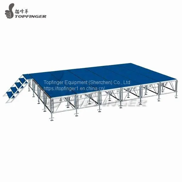 Collapsible Theme Concert Folding Stage Used Intelli Stage Lite Deck Platforms 4ftx4ft photo-2