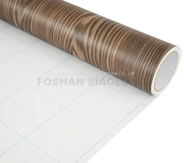 Waterproof Embossed Matte Wood Texture Self Adhesive Vinyl PVC Film for Furniture Covering
