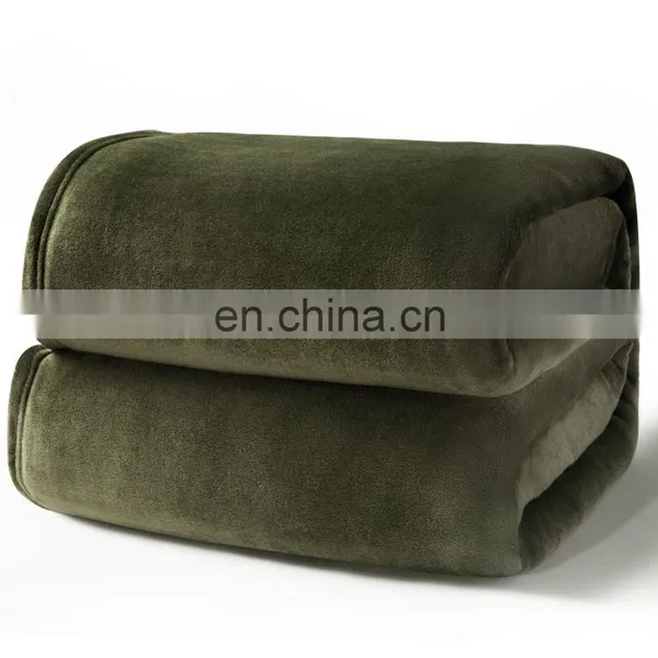 Fashionable Premium Convenient Fluffy Double Sided Custom Thick Adult Flannel Fleece Blanket photo-7