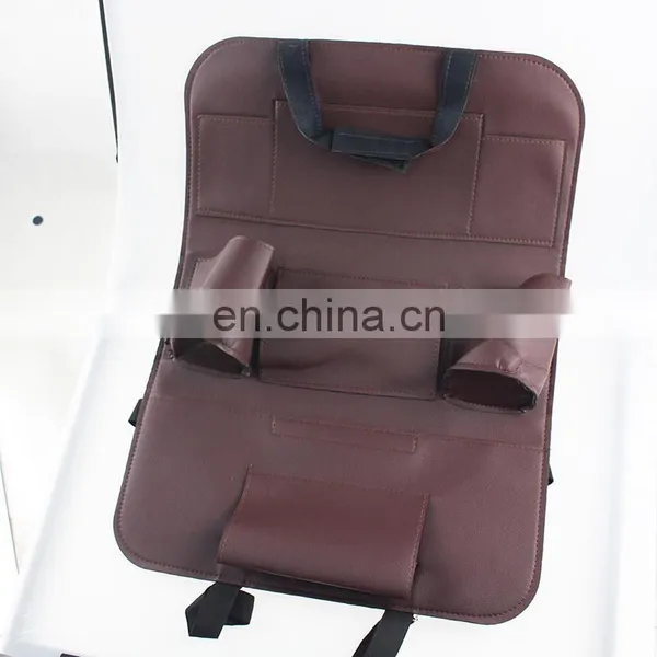 Customized pu Leather Car Seat Back Organizer With Lots of Pockets photo-5