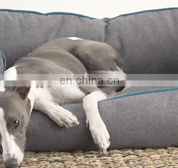 Luxury Dog Bed Soft Fabric Pet Sofa Living Room Couch Pet Bed With Removable Cover photo-4
