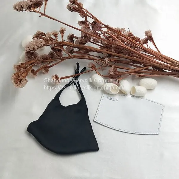 Silk Face Mask Anti-dust Face Cover Breathable Protective Face Screen Can With Filter Sunscreen National Silk Facemask