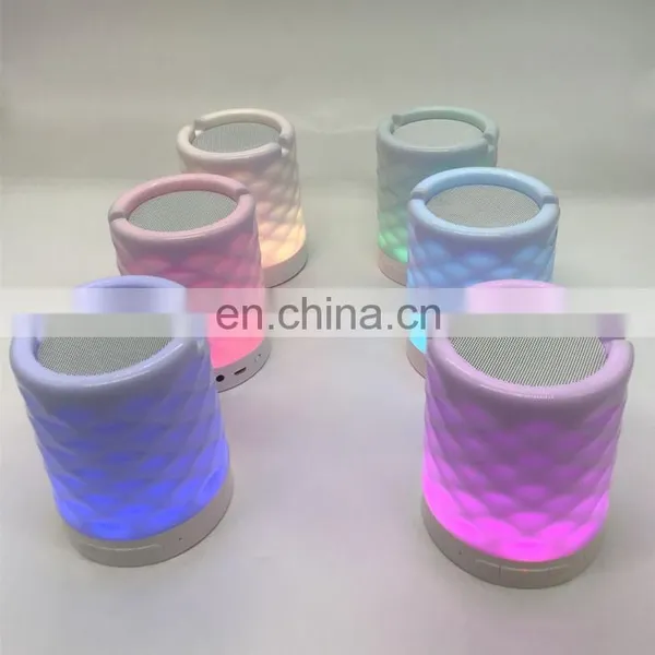 Wireless Speaker Bedside Night Light Smart Touch Control Portable Bluetooth Speaker Night Light With Usb Charging photo-2