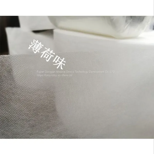 Factory Mass Production of Cool Mint Non-woven Fabric Secondary Processing and From photo-3