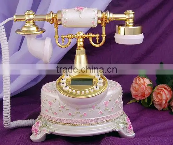Antique Telephone With Receiver Handset