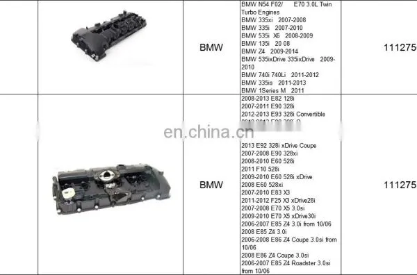 11127646554 Cylinder Head Valve Cover For Mini Cooper R56 R55 R57 R58 R59 R60 Engine Parts photo-5