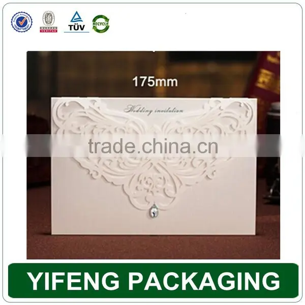 Fancy Handmade Laser Cut Red Chinese Wedding Invitation Card photo-5