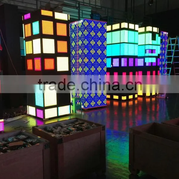 Square Pillar p6 Indoor SMD Full Color Video Display for KTV ,hotel