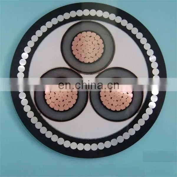 8.7/15kv 3 Core 3*120mm2 3*185mm2 Copper Conductor Medium Voltage 95mm2 50mm2 Hv Sta Xlpe Cable photo-5