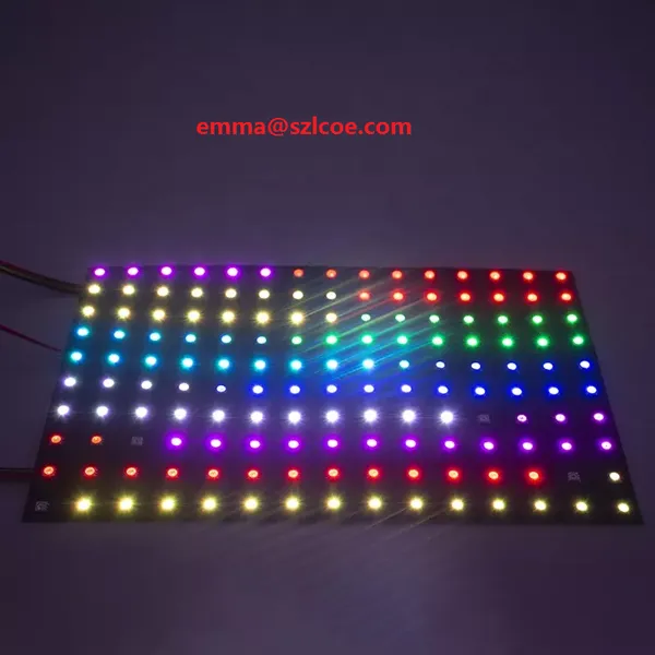 Individual Addressable RGB SMD5050 WS2812B Flexible PCB Digital 8x8 8x16 16x16 256 Pixels Flexible LED Matrix Display Panel photo-3