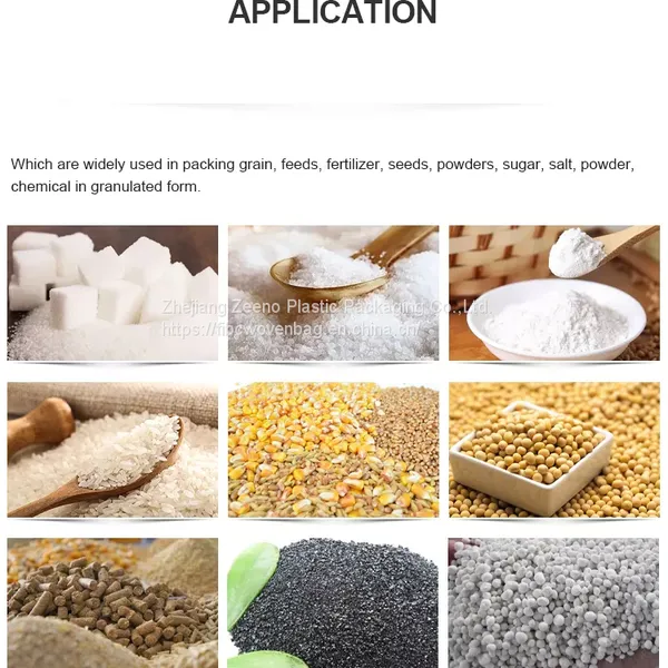 Recyclable 100% Virgin Woven Polypropylene Feed Bags Waterproof 25kg 50kg Customized photo-3