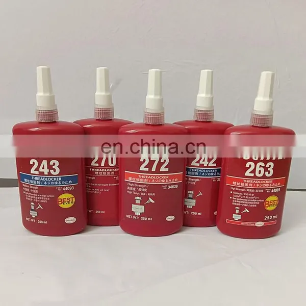 250ml Loctiter 243 222 241 242 Screw Glue 262 263 270 271 272 277 290 Thread Fastening Anaerobic Adhesive photo-2