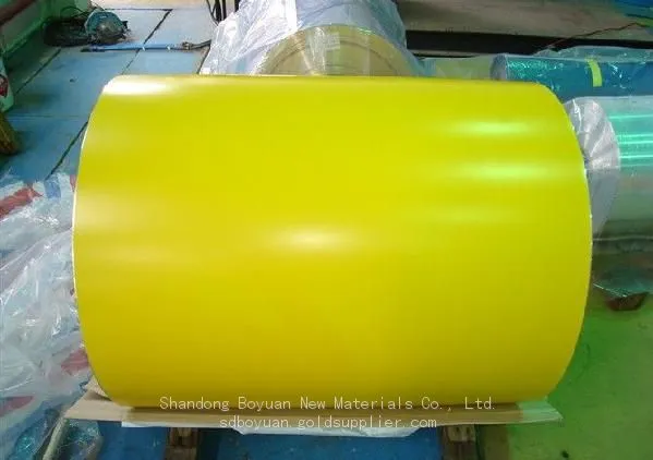 Yellow Color Coated Steel Coil Environmental Protection Coating UV Resistant Roofing Material photo-2