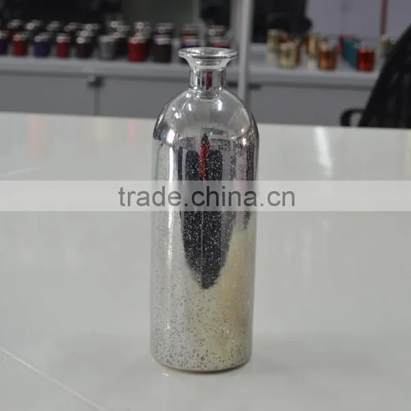 Small Size Silver Illuminated Flower Vase Silver Vases photo-2