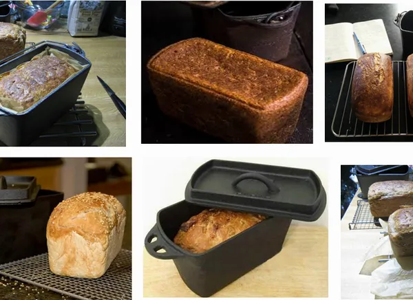 Cast Iron Bread Pan With Lid, Loaf Pans 2-Piece Set for Baking Homemade Meatloaf photo-5