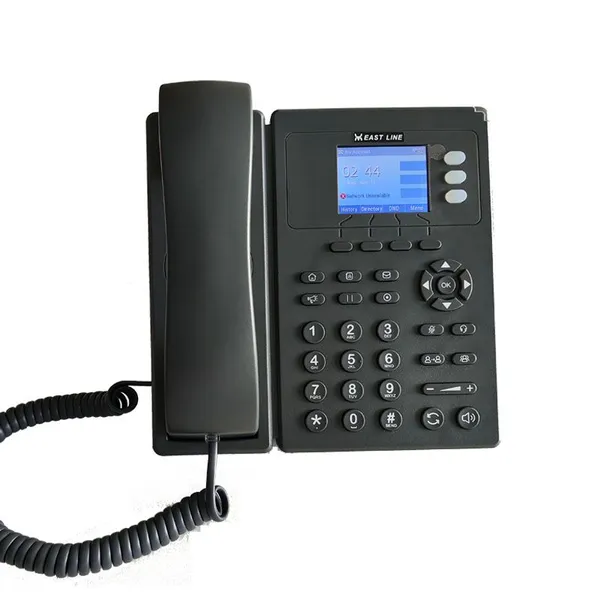 VoIP Phone Business IP Telephone With 3 SIP PoE & 2.4G WiFi Connection